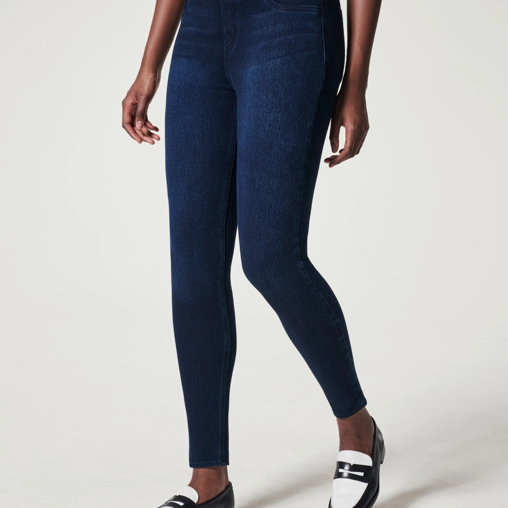 SPANX Ankle Jeanish LeggingsHigh-Rise Stretch: twilight rinse